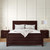 Brown Shiplap Texture Solid Wood King Bed Frame With Drawers