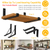 2Pack Wall Mounted Shelf Bracket 