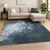 8' X 10' Blue Abstract Hand Knotted Area Rug