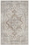 2' X 4' Gray And Ivory Floral Medallion Washable Area Rug