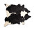 Black And White Cowhide Animal Print Area Rug - 689211825260