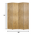 1" X 84" X 84" Gold Wood Screen - 689805010867
