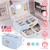 2-Layer Jewelry Box for Women Girls Lockable