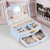 2-Layer Jewelry Box for Women Girls Lockable