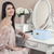 2-Layer Jewelry Box for Women Girls Lockable