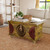 Homeroots Living Room Mesa Carved Wooden Trunk Coffee Table