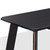 Homeroots Living Room Modern Black and Rose Gold Coffee Table, Black and Rose Gold Finish, Rectangular