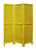 1 X 48 X 67 Yellow Wood Shutter - Screen - 614486179039