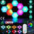 8Pcs Hexagon Light Panels RGBW Colorful Splicing Wall Lamps 