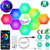 8Pcs Hexagon Light Panels RGBW Colorful Splicing Wall Lamps 