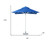 8' Blue Polyester Square Market Patio Umbrella - 606114678014