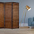 1" X 63" X 72" Brown Wood 3 Panel Screen - 689805010416