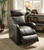 Homeroots Furniture 28" x 37" x 40" Dark Gray PU Recliner With Power Lift