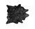 6' X 7' Black And Silver Cowhide Animal Print Area Rug