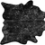 6' X 7' Black And Silver Cowhide Animal Print Area Rug