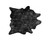 Black And Silver Cowhide Animal Print Area Rug - 689805004545