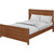 Brown Shiplap Texture Solid Wood Queen Bed Frame
