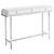 12" x 48" x 31.75" White Particle Board Metal Accent Table - 4512839654256
