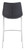 Homeroots Living Room Set of Two Black Faux Leather Modern Stitch Bucket Bar Chairs