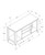Homeroots 17.25" x 47.75" x 24.25" Dark Taupe Particle Board TV Stand