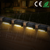4Pcs Solar Powered LED Step Lights