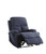 Homeroots Furniture Blue Linen Fabric Recliner, Blue, 32x37x39 Inches