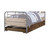 Brown and Black Solid Wood Twin Bed Frame