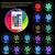 4Pcs Submersible RGB LED Lights 