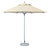 10' Ecru Polyester Round Market Patio Umbrella - 606114663768