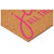 17" X 29" Brown And Pink Christmas Outdoor Coir Door Mat