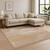 8' X 10' Beige Abstract Hand Knotted Area Rug