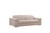 Homeroots Furniture 114" Modern Beige Leather Sofa Set, Beige, Modern