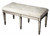 Homeroots Living Room Silver Mirrored Bench