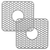 2Pcs Silicone Grid Sink Mat 