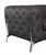 Homeroots Living Room 93" Brown Genuine Leather Standard Sofa, Brown Finish