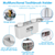 Multifunctional Wall Mount Toothbrush Holder Rack 