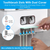 Multifunctional Wall Mount Toothbrush Holder Rack 