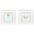 Set Of Two Sea Creatures II White Framed Wall Art