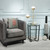 Homeroots Lighting White and Brushed Bronze Crossed Table Lamp