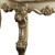 Homeroots Living Room 26" Square End Table, Gold Patina