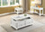Homeroots Living Room 24" Square End Table with Drawer and Shelf, White Washed