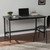 Homeroots Office Natural Black Reclaimed Wood Desk, Black, Reclaimed Wood
