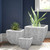 Large Distressed And Ribbed Flower Pot Planter - 614486179503