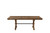 64" Brown Solid Wood Removable Leaf Trestle Base Dining Table