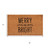 24" X 36" Brown And Black Christmas Merry and Bright Outdoor Coir Door Mat