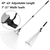 63in Adjustable Garden Leaf Rake
