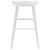 Homeroots Living Room 26" White Solid Wood Counter Stool, White