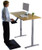 Gray and Natural Bamboo 45" Dual Motor Electric Office Adjustable Computer Desk - 808230003651