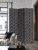 Homeroots Home Decor 3 Panel Room Divider, Black, Soft Fabric Finish