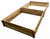 96" Premium High Hardwood Deep Vegetable Flower and Garden Bed